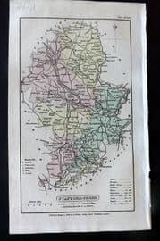 Capper 1808 Hand Col British County Map. Staffordshire