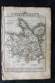 Cary 1806 Antique Map. North & South Wales
