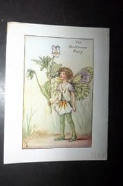Cicely Mary Barker 1940's Flower-Fairy Print. Heart's ease Fairy