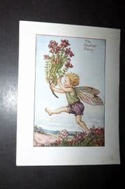 Cicely Mary Barker 1940's Flower-Fairy Print. Heather Fairy