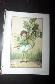 Cicely Mary Barker 1940's Flower-Fairy Print. May Fairy
