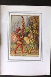 Cicely Mary Barker C1930 Vintage Flower Fairy Print. Agrimony Fairies