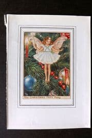Cicely Mary Barker C1930 Vintage Flower Fairy Print. Christmas Tree