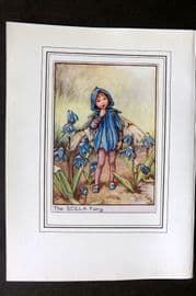 Cicely Mary Barker C1930 Vintage Flower Fairy Print. Scilla