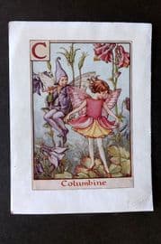 Cicely Mary Barker C1940 Flower-Fairy Alphabet Print. C - Columbine