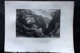 Costello - Piedmont and Italy 1861 Antique Print. Barricade of Pra-Del-Tor