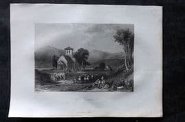 Costello - Piedmont and Italy 1861 Antique Print. Filli - Savoy