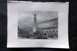 Costello - Piedmont and Italy 1861 Antique Print. Padua