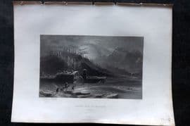 Costello - Piedmont and Italy 1861 Antique Print. Prali-Val St. Martin (Vaudoia)