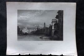 Costello - Piedmont and Italy 1861 Antique Print. Verona