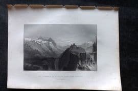 Costello - Piedmont and Italy 1861 Approach to Briancon from Mont Genevre Alps