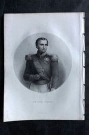 Costello - Piedmont and Italy 1861 Portrait Print. Prince Napoleon
