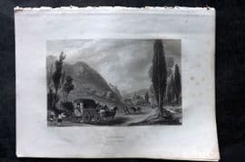 Costello - Piedmont and Italy 1861 Print. Schirmeck, Ban de la Roche France