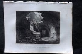 Costello - Piedmont and Italy 1861 Print. Upper Corridor of the Colosseum Rome