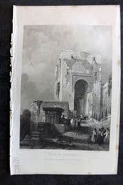 David Roberts Spain 1835 Antique Print. Gate of Justice