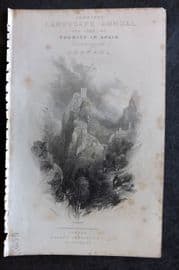 David Roberts Spain 1835 Antique Print. Luque. Engraved Title