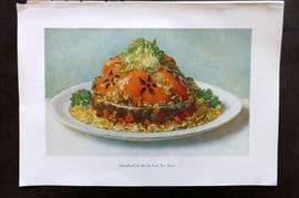 Fairclough 1951 Food Print. Chaudfroid de Ris de Veau San Remo
