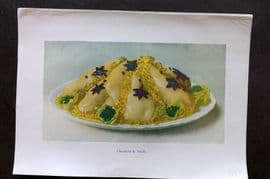 Fairclough 1951 Food Print. Chaudfroid de Volaille