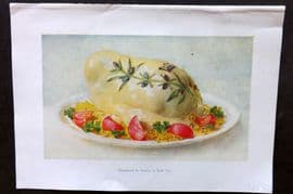 Fairclough 1951 Food Print. Chaudfroid de Volaille en Belle Vue