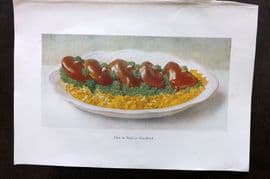 Fairclough 1951 Food Print. Filets de Boeuf en Chaudfroid