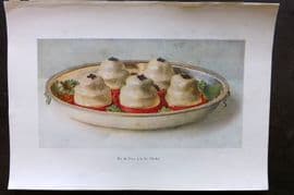 Fairclough 1951 Food Print. Ris de Veau a la St. Michel