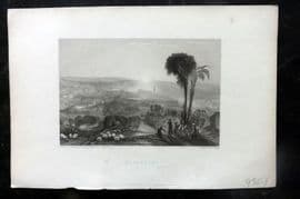 Finden 1836 Antique Print. Nazareth