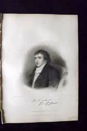 Finden & Lord Byron 1833 Portrait Print. William Gifford, Critic & Poet