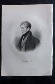 Finden & Lord Byron 1834 Antique Portrait Print. Lord Clare