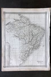 Findlay C1835 Antique Map. Brazil