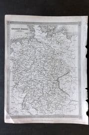 Findlay C1835 Antique Map. German States Germany