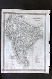 Findlay C1835 Antique Map. Hindoostan. India