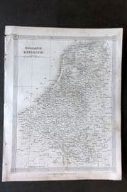 Findlay C1835 Antique Map. Holland & Belgium