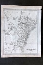 Findlay C1835 Antique Map. New South Wales. Australia