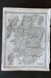 Findlay C1835 Antique Map. Scotland