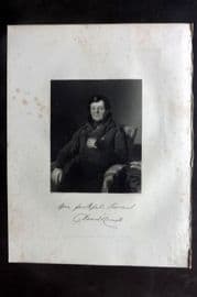 Fisher (Pub) 1844 Antique Portrait Print. Daniel O'Connell, Dublin Ireland