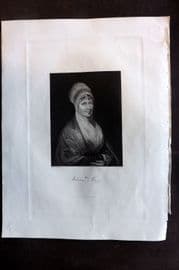 Fisher (Pub) 1844 Antique Portrait Print. Elizabeth Fry