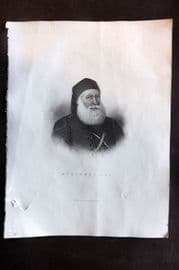 Fisher (Pub) 1844 Antique Portrait Print. Mohammed Ali