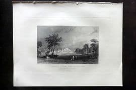Fisher (Pub) 1844 Antique Print. Lowther Castle & Park, Westmoreland