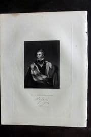 Fisher (Pub) 1844 Portrait Print. Thomas Philip Weddell Robinson, Earl de Grey