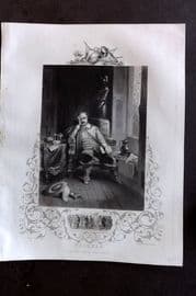 Gaspey C1860 Antique Portrait Print. Fairfax