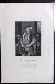 Gaspey C1860 Portrait Print. King Edward VI
