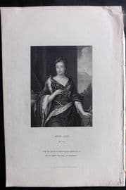 Gaspey C1860 Portrait Print. Queen Anne