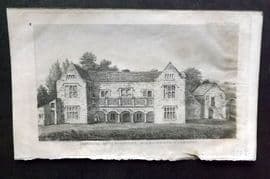 Gentleman's Mag. 1824 Print. Hospital of St. Nicholas near Richmond Yorkshire
