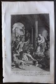 Goadby (Pub) 1770 Folio Religious Print. And Joseph sain into his Brethren