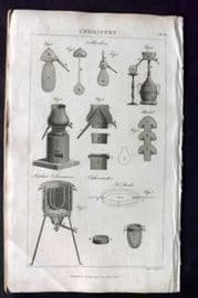 Good 1813 Antique Print. Chemistry 11