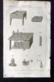 Good 1813 Antique Print. Chemistry 77
