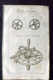 Good 1813 Antique Print. Circular Instruments 41
