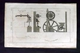Good 1813 Antique Print. Oil Mill 112
