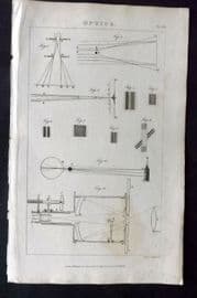 Good 1813 Antique Print. Optics 123