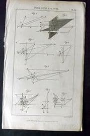 Good 1813 Antique Print. Perspective 134